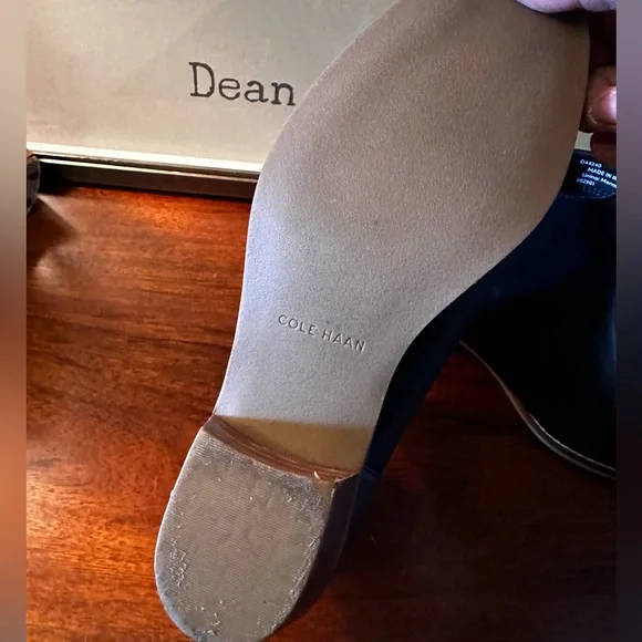 Cole Haan Abbot pull on leather Bootie in black sz 8.5 - Picture 9 of 11